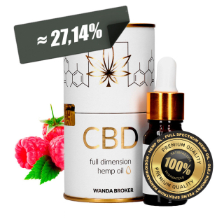 CBD - Olej 21% CBD 2,2% CBG, 2% CBC - Premium Raspberry