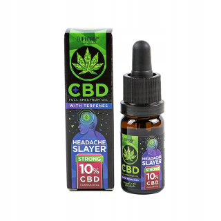 CBD - CBD olej 10% Bolesti hlavy Slayer s 10ml terpénov