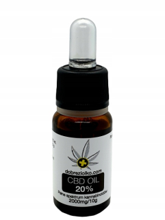 CBD - CBD olej 20% konopný 2000mg / 10 ml Certifikát