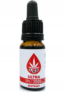 CBD - CBD olej 20% ultra 2000mg CBD listinných