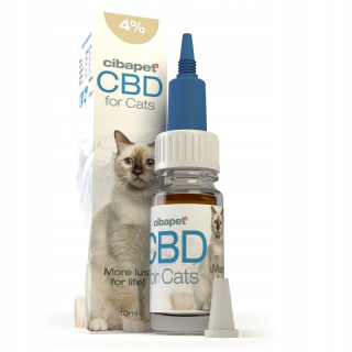 CBD - CBD olej 4% pre mačky 10 ml Cibapet Cibdol