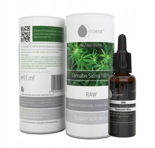 CBD - CBD / CBDA olej 5% Essenza RAW 15 ml HIT! ZADARMO!