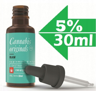 CBD - CBD CO2 RAW olej 5% 30 ml - HIT!