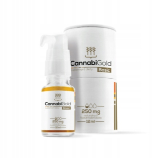CBD - Základný CBD olej CannabiGold 250 mg 12 ml