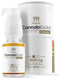 CBD - CBD CANNABIGOLD CLASSIC 500mg éterický olej 12ml