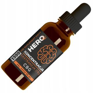 CBG Olej - Hero Športová koncentrácia 1500mg 30ml