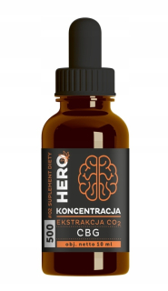 CBD - Olej Hero CBG koncentrácia 10 ml Cannabis Športové