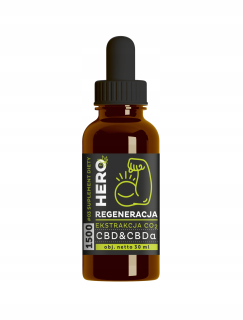 CBD - Oil Hero regeneráciu CBD 30ml CBD pre športovcov