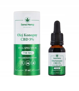 CBD - CBD lovecký olej 5% 750mg 15ml certifikát