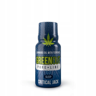 CBD - Konopný olej Greenout Čistý Critical Jack CBD THC