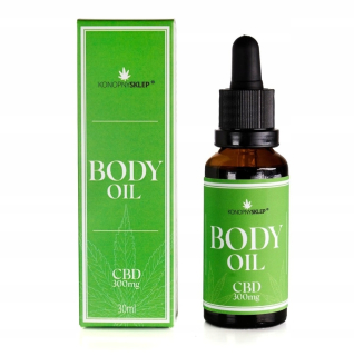 CBD - Telo esenciálny olej 300mg CBD 30ml