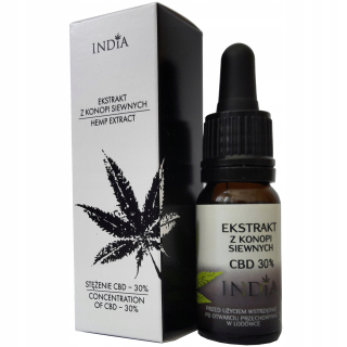 CBD - Konopný olej 30% - 3000mg CBD India Cosmetics