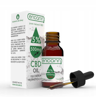 CBD - HAPE olej 5% extrakcie ENCANN CBD 10 ml CO2