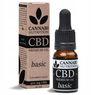 CBD - ZÁKLADNÁ CBD konopného oleja 5% 500 mg 10 ml