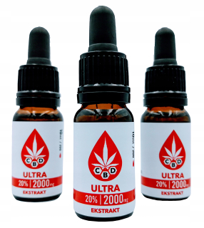 CBD - CBD konopný olej 20% - 2000 mg - certifikovaný