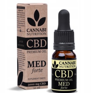 CBD - CBD MED Forte konopného oleja 30% 3000 mg 10 ml