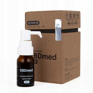 CBD - CBDMED RAW 5% CBD, CBG, Hemp 10 ml.