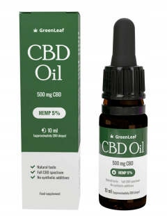 CBD - Čistý konmeňový olej - zelený list CBD OIL!