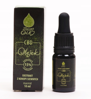 CBD - Clough olejového extraktu 15% CBD CBG 10ml RAW