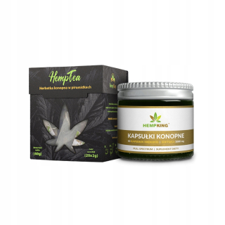 CBD - Konopný olej v kapsuliach CBD 10% + zadarmo