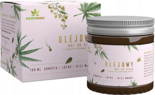 CBD - Olej konopný pena s CBD k telu - lotus vôňa