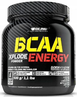 Aminokyseliny - OLIMP BCAA XPLODE Prášok 500 g Energetická kofeín