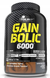 Gainer - Olimp Gain BOGE 6000 Svalová hmotnosť 3500g Čokoláda