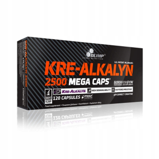 Kreatín - OLIMP KRE-ALKALYN 2500 MEGA Uzávery 120 uzáverov.