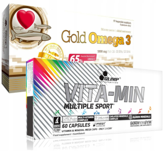 OLIMP OMEGA-3 60 čiapky + Vita-Min Viacnásobné 60 čiapok