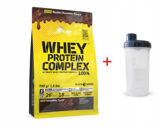 Proteín - Olimp Wheyprotein Complex100% 700g Double + Shaker