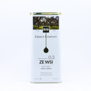 Olivový olej - Vidiecky olivový olej, nefiltrovaný, mierny 0,3% 5 l