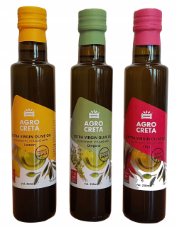 Olivový olej - Olivový olej KPL 3-chuťou 250ml Grécko Kréta