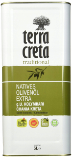 Olivový olej z Kréty Extra Virgin Terra Creta 5L