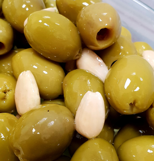 ZELENÁ olivová vŕtačka. s mandľami SICILY 250 gr