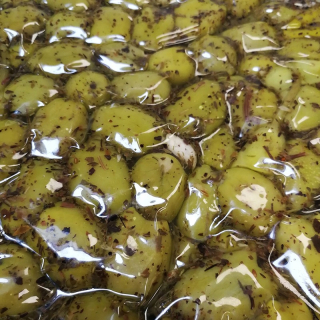 Olivy bez kôstok, mierne marinované, 4 kg