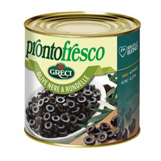 Čierne nasekané Prontofesco Olivy 1,3 kg