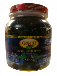 Čierne olivy s tureckým semenom 1 kg