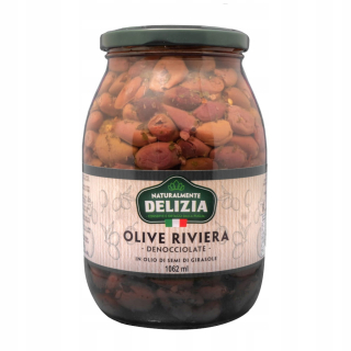 Kalamónové olivy na oleji s korením 1062ml