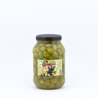Olivy so zelenými mandľami 1,9 kg Čistá hmotnosť