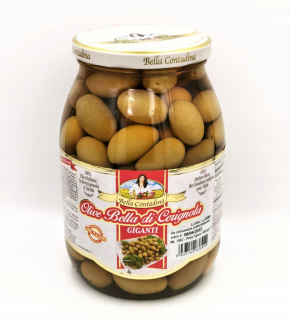 Zelené olivy BELLA DI CERIGNOLLA 600 g Taliansko
