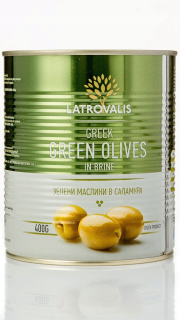 Zelené olivy mamouth s škodcom 400g gréčtina