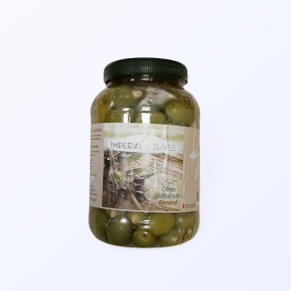 Zelené olivy plnené mandľovým 2 kg