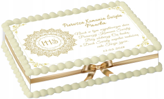 Prvé sväté prijímanie - Cake Wafer Sväté prijímanie A4 Názov údajov