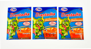 Oranżada prášok šumivý emix oranžový 40ks