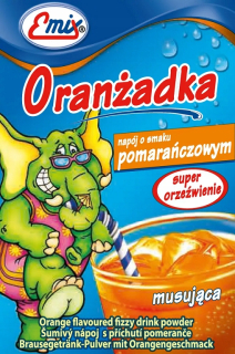 Oranżadka EMIX prášok šumivé oranžové 40ks
