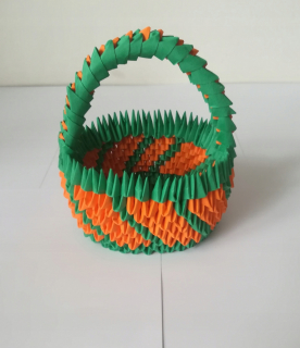 Veľkonočná dekorácia - 3D modulárny kôš
