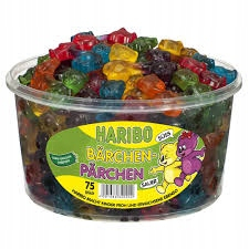 Originálne zvony Haribo medvede v pároch 1200g NIEMC