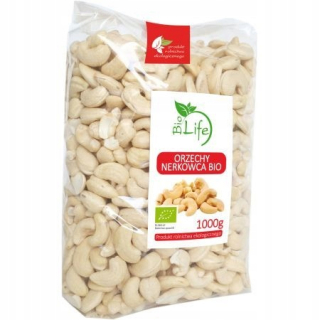 Orechy - Kešu oriešok 1 kg Bio prémiové kešu