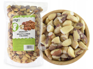Orechy - Brazílske orechy Halves 1KG, - Migogroup