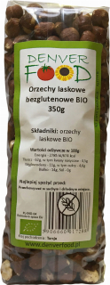 Orechy - Bezlepkové lieskové orechy BIO 350 g Denver Food